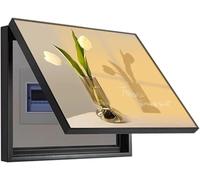 Cubierta decorativa for contador eléctrico. Interior con pintura decorativa oculta. Cubierta moderna y creativa for caja de contador.(C,60 * 50CM)