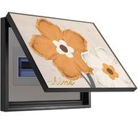 Cubierta decorativa for contador eléctrico. Interior con pintura decorativa oculta. Cubierta moderna y creativa for caja de contador.(A,60 * 50CM)