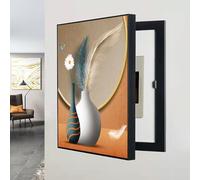 Cubierta Decorativa Grande para Caja Eléctrica Moderna, Tapa Oculta para Caja de Fusibles de Pared, Panel Eléctrico de Apertura Lateral, Decoración Minimalista para Hogar.(A11,50x60cm,Right door)