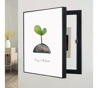 Cubierta Decorativa Grande para Caja Eléctrica Moderna, Tapa Oculta para Caja de Fusibles de Pared, Panel Eléctrico de Apertura Lateral, Decoración Minimalista para Hogar.(A16,50x60cm,Right door)