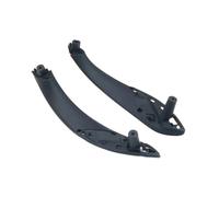 Cubierta Decorativa Panel Tirador puerta interior con moldura para Serie 3 F30 F80 F31 F32 F33 F34 F35 F36, años 2013 a 2018 Funda Decoración Panel(Black 2pcs Set)