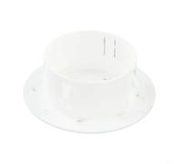 Cubierta decorativa para agujeros de tubería de CA | Tapa de ventilación de plástico extraíble | Cubierta protectora de rejilla de ventilación | Blanco, 40-100 mm (70 mm)
