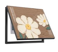 Cubierta decorativa para caja de fusibles: fácil de abrir, cerrar, limpiar e instalar, mejora la estética de salas de estar y oficinas