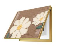 Cubierta decorativa para caja de fusibles: fácil de abrir, cerrar, limpiar e instalar, mejora la estética de salas de estar y oficinas