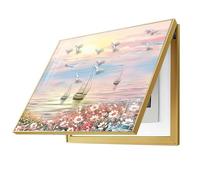 Cubierta decorativa para caja de fusibles: fácil de abrir, cerrar, limpiar e instalar, mejora la estética de salas de estar y oficinas