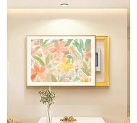 Cubierta decorativa para caja de fusibles, panel eléctrico, fusibles, medidor montado en pared, paneles ocultos para interior y exterior, para el hogar, la sala de estar, la oficina Golden-A 70x50cm