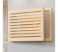 Cubierta Decorativa Para Caja De Interruptores, Cubierta Oculta Para Panel Eléctrico, Con Orificios Para Disipar El Calor, Montaje En Pared, Fácil De Instalar(Wood 1,40 * 30cm/15.7 * 11.8in)