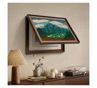 Cubierta Decorativa para Cuadro EléCtrico, Cubierta De DistribucióN Oculta De Estilo RúStico Adecuada para Salones y Comedores(40x50cm)