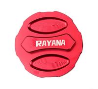 Cubierta decorativa para depósito de combustible para motocicletas y vehículos eléctricos de aleación de aluminio con ajuste fiable (rojo)