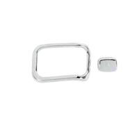 Cubierta Decorativa Para El Botón De Luz Emergencia Palanca Cambios Para Chevrolet Para Silverado 2014 2015 2016 2017 2018 Accesorios Para Interior Coche(Chrome 2 pcs)