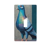 Cubierta decorativa para interruptor de luz de paloma de pie, placa de pared para cocina, granja, dormitorio, baño, decoración artística