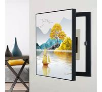 Cubierta decorativa para medidor eléctrico, elegante armario de pared para ocultar cajas de fusibles interiores y mejorar la decoración del hogar