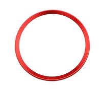 Cubierta Decorativa Para Volante Con Aros Centrales Para A3 A4 A6 A6L Q3 Q5 B9 2017 2018 Diseño Circular Accesorios Coche(Rojo)