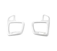 Cubierta Decorativa Salida Ventilación Aire Acondicionado Lateral Salpicadero Interior Coche ABS Para Jeep Para Compass 2017 2018 2019 2020(Plata)