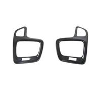 Cubierta Decorativa Salida Ventilación Aire Acondicionado Lateral Salpicadero Interior Coche ABS Para Jeep Para Compass 2017 2018 2019 2020(Black)