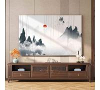 Cubierta decorativa Universal for TV de escritorio(White2,45-48inch)