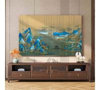 Cubierta decorativa Universal for TV de escritorio(Yellow2,45-48inch)