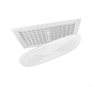 Cubierta deflectora ABS compatible con rejillas de ventilación de techo cuadradas estándar para sistemas de aire acondicionado centrales Gestión del flujo de aire(2)