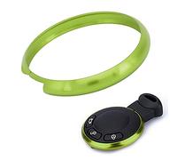 Cubierta del Anillo del Llavero, Akozon Aluminio Inteligente Cubierta del Borde del Anillo del Llavero Repuesto para Mini R55 R56 R57 R58 R59 R60(Verde)