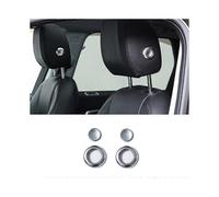 Cubierta del anillo del reposacabezas del asiento del coche, color plata mate, para Range Rover Velar