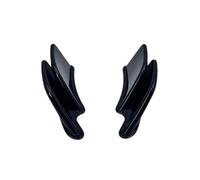 Cubierta del Asiento Trasero Cubierta Trasera Aerodinámica Universal para Motocicleta Kit De Alas De Viento Winglet Fijo Carenado de Capó(Bright Black)