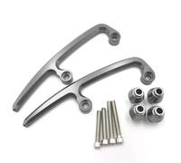 Cubierta del Asiento Trasero para Z650 para Ninja para Z 650 17-23 Barras Agarre Traseras Motocicleta Asiento Pillion Manija Carril Pasajero Reposabrazos Trasero Carenado de Capó(Gris Oscuro)