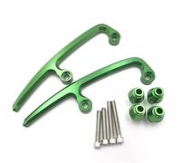Cubierta del Asiento Trasero para Z650 para Ninja para Z 650 17-23 Barras Agarre Traseras Motocicleta Asiento Pillion Manija Carril Pasajero Reposabrazos Trasero Carenado de Capó(Verde)
