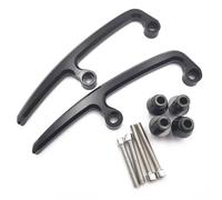 Cubierta del Asiento Trasero para Z650 para Ninja para Z 650 17-23 Barras Agarre Traseras Motocicleta Asiento Pillion Manija Carril Pasajero Reposabrazos Trasero Carenado de Capó(Black)