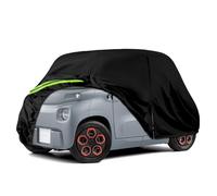 Cubierta del Automóvil Reemplazo para Citroen Ami/Opel Rocks-e/Electric/Fiat Topolino 2020-2024, Lona del Automóvil Garaje del Completo Impermeable Garaje Completo Tiras Reflectantes