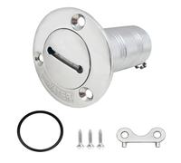 Cubierta del barco de llenado de combustible, Llave for tapa de llenado de cubierta de barco de 1-1/2 pulgadas, for gas, agua, combustible, diésel y residuos marinos, acero inoxidable 316(Water)