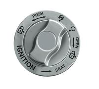 Cubierta del botón - Cubierta protectora de encendido | Cubierta de botón de encendido interior automática de aleación | Cubierta protectora de botones del motor, pegatinas