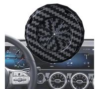 Cubierta Del Botón De Arranque Giratorio - Embellecedor De Control De Potencia Automóvil De Fibra De Carbono | Carcasa Protectora Interior De Encendido Y Parada Motor | Adhesivo Decorat