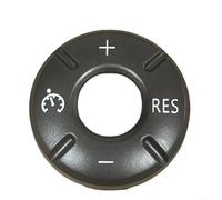 Cubierta del botón del interruptor de volumen del volante, cubierta de plástico para el botón del volante del coche para MINI para Cooper 2014-2021(A)