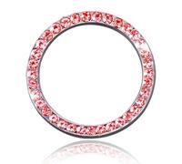 Cubierta del botón pulsador Start Stop - Escudo decorativo de arranque de encendido | Accesorio universal para motor Bling con adhesivo | Decoraciones de para coches para mujeres y hombres.