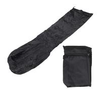 Cubierta del calentador del patio con bolsa de almacenamiento calentador al aire libre cubierta de agua resistente al polvo de agua resistente a los fanáticos negros resistentes a (221*85*48 cm)