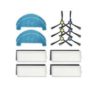 Cubierta Del Cepillo Principal Del Rodillo Filtro De Cepillo Lateral Piezas De Paño De Fregona, Compatible Con AMIBOT Animal Premium H2O Connect X782, Robot Aspirador(SET 1)