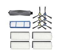 Cubierta Del Cepillo Principal Del Rodillo Filtro De Cepillo Lateral Piezas De Paño De Fregona, Compatible Con AMIBOT Animal Premium H2O Connect X782, Robot Aspirador(Set 6)