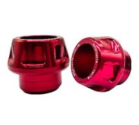 Cubierta del eje - Pack 2 deslizadores de bastidor de horquilla, resistente protector contra choques, bloques de desgaste personalizados | Metal anti-colisión marco marco de motocicleta accesorios