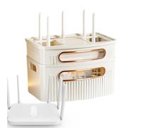 Cubierta del enrutador WiFi | Decorativa de la Cubierta del enrutador | Decorativa de la Cubierta a Prueba de Polvo a Prueba de Agua, Cable de los Cables para