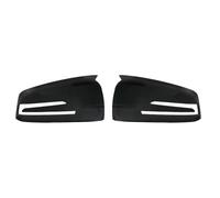 Cubierta del Espejo Compatible Con Mercedes Para Benz Para W176 Para W246 Para W204 Tapas Espejo Retrovisor Laterales Patrón Fibra Carbono Accesorios Piezas(Bright black)