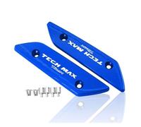 Cubierta del espejo retrovisor de aleación de alum Para TMAX560 TECHMAX TMAX 2022-2023 2024 Espejos Tapas Cubiertas Para Los Orificios Retrovisores(Techmax Blue)