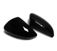Cubierta del espejo retrovisor de la puerta del co Espejo retrovisor lateral negro brillante D para enfoque para mk4 MK IV C519 2019-2021(Negro)