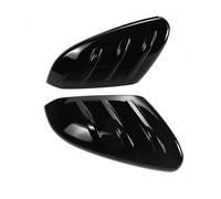 Cubierta del espejo retrovisor de la puerta del co Para Civic 2016-2020 1 par de cubiertas espejo retrovisor coche Cubierta puerta lateral fibra carbono(Glossy Black)