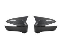 Cubierta del espejo retrovisor de la puerta del co Para CIVIC 8.ª generación 2006-2012 FD6 2 tapas de espejo retrovisor plástico ABS estilo murciélago color negro piano(Carbon One Pair)