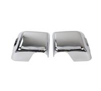 Cubierta del espejo retrovisor exterior Para Jeep Gladiator Para JT 2018+ para Wrangler Para JL en adelante Cubiertas de espejo Cubierta retrovisor(Chrome Light Hole)