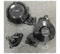 Cubierta del estator Motor Izquierdo Cubierta de Protección del Motor de Motocicleta de Fibra de Carbono para RS 660 2021-2023 para Tuono 660 2021-2023 para Tuareg 660 2022