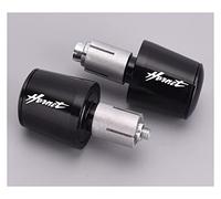 Cubierta Del Extremo Del Manillar De La Motocicleta Tapones Plateados A Prueba De Golpes Para CB400 CBR CB 500 CBF600 Hornet 600(Black)