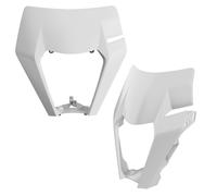 Cubierta del faro delantero para KTM EXC / EXC-F / XC-W / XCF-W `17-19 BLANCA (D