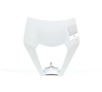 Cubierta del faro delantero para KTM EXC/EXCF 17-19, color blanco (diseño OEM) (