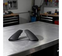 Cubierta del gancho de remolque del parachoques delantero para Porsche para CAYENNE 2007-2010, juego de tapas de plástico negro OEM 95550515510 95550515610 fácil de instalar